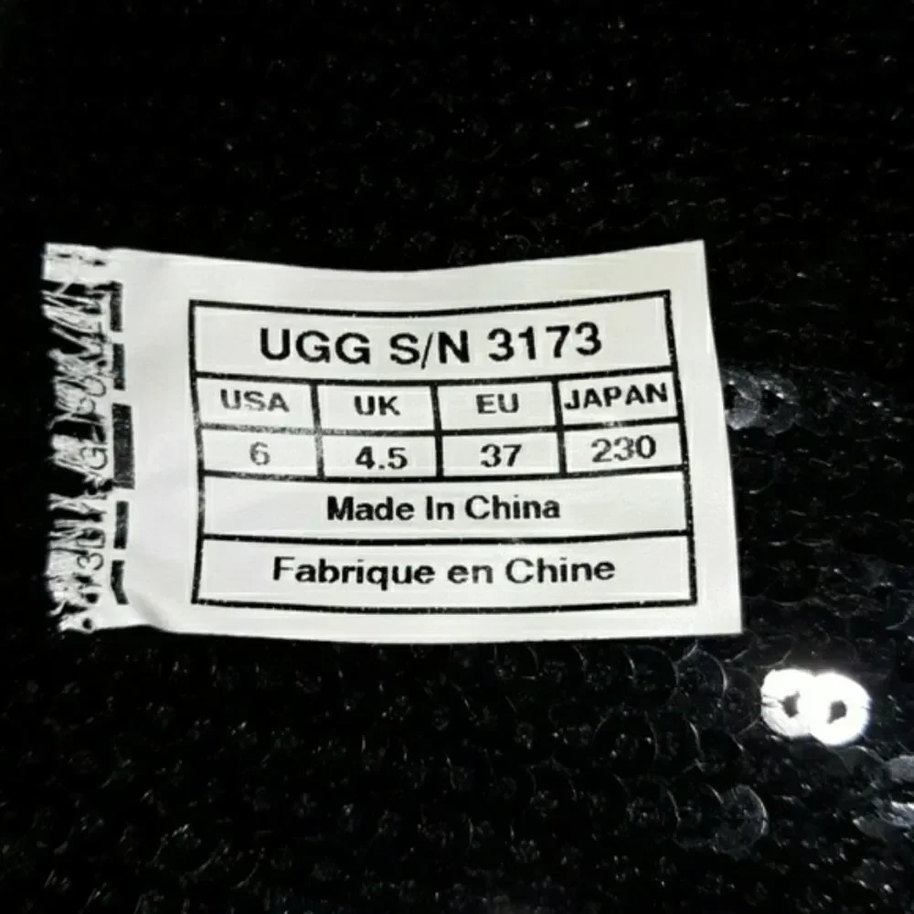 Sequin Ugg Over the Knee Bailey Button Boots 6‎